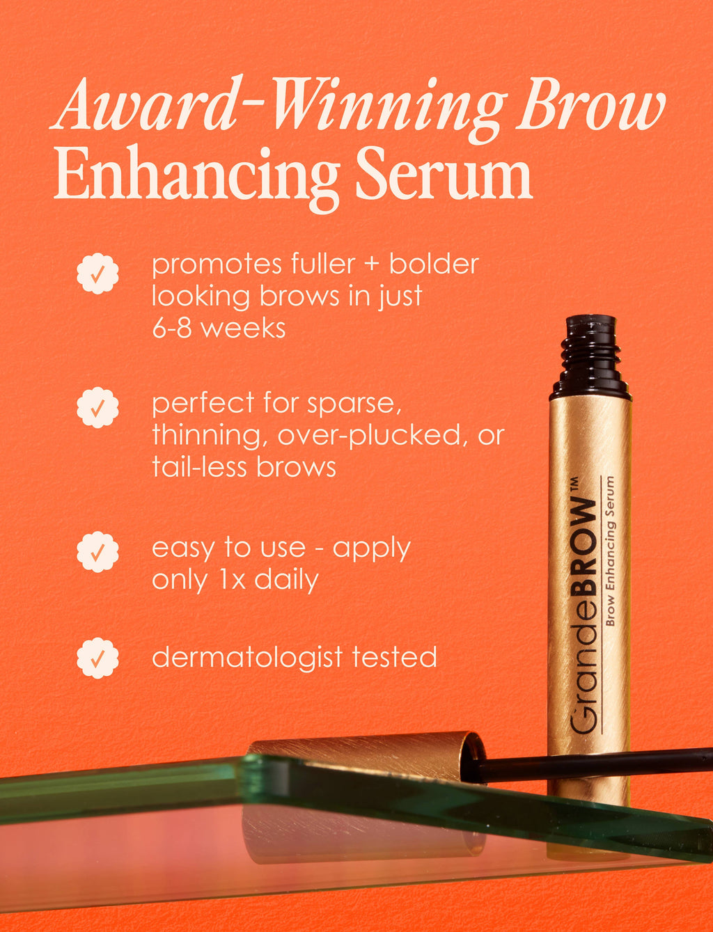 GrandeBROW Brow Enhancing Serum: 3 mL (4 Month Supply)