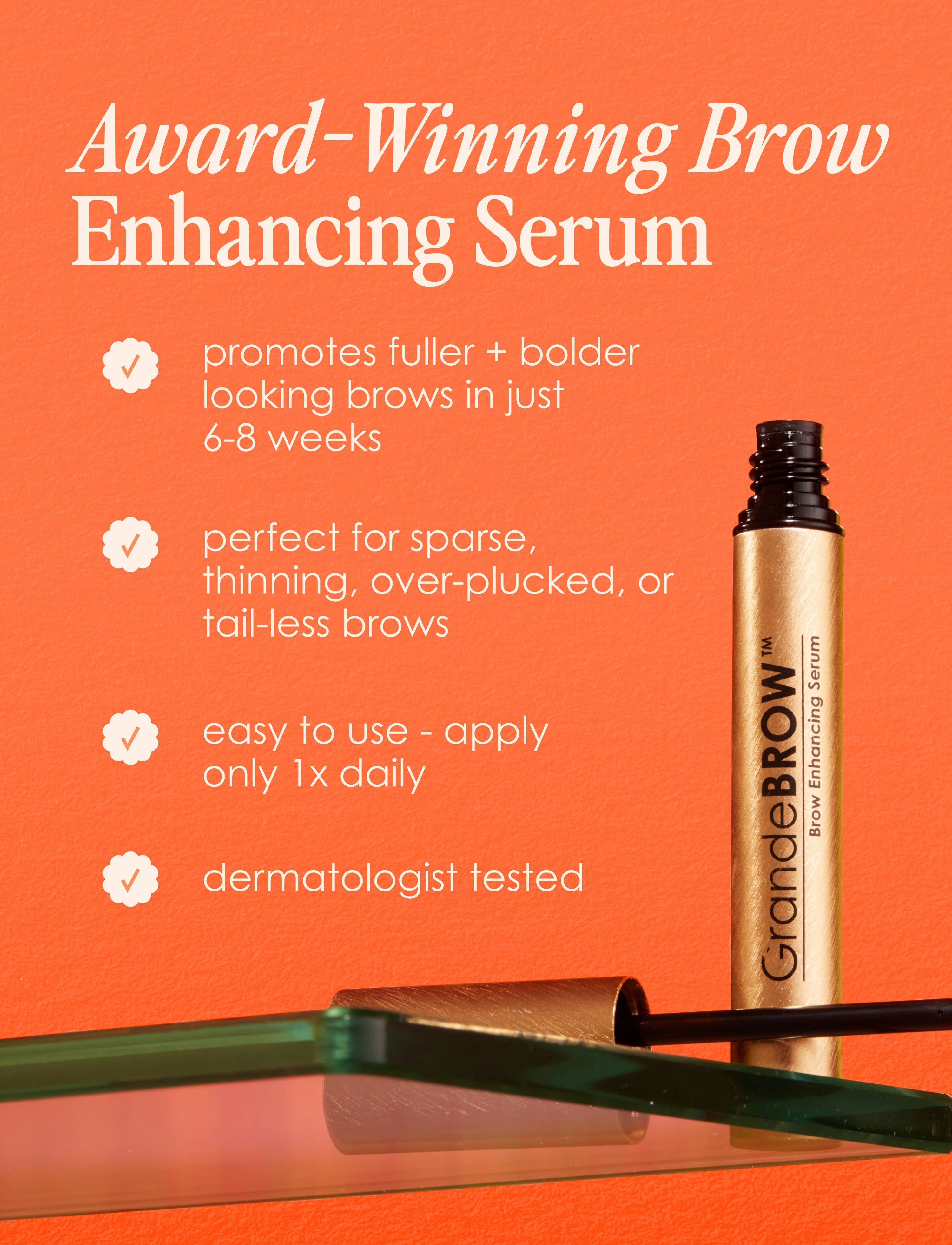 GrandeBROW Brow Enhancing Serum: 3 mL (4 Month Supply)