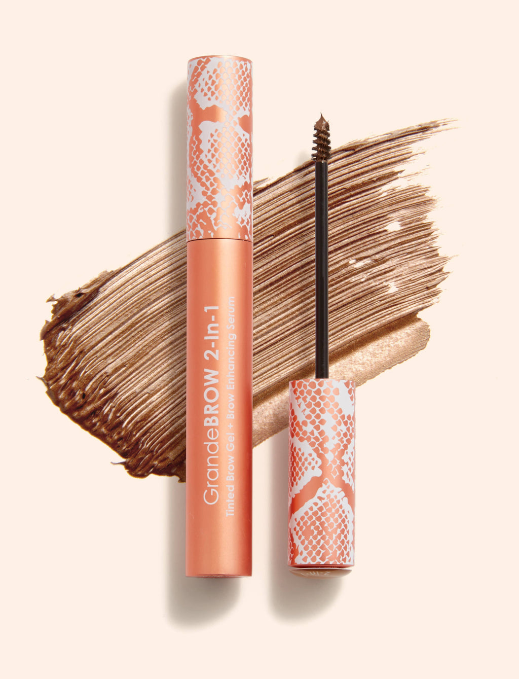 GrandeBROW 2-In-1 Tinted Brow Gel + Brow Enhancing Serum: Taupe